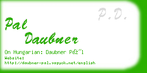 pal daubner business card